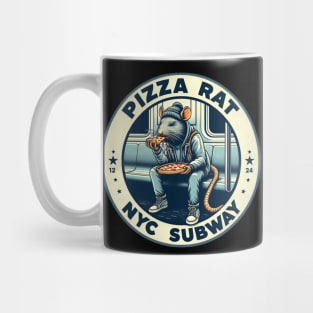 Pizza Rat New York Subway NYC Subway Train Mug